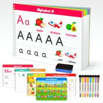 Apostila de prática de caligrafia pré-escolar para crianças de 3 a 5 anos