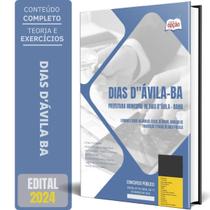 Apostila Dias D Ávila Ba 2024 - Fiscal Renda E Área Pública - Apostilas Opção