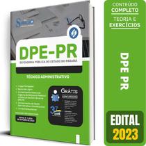 Apostila Dpe Pr 2024 - Técnico Administrativo - Editora Solucao