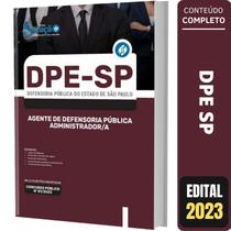 Apostila Dpe Sp - Agente Defensoria Pública Administrador - Editora Solucao
