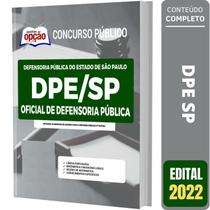 Apostila Dpe Sp - Oficial De Defensoria Pública - Apostilas Opção