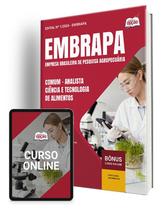Apostila EMBRAPA 2024 - Comum - Analista - Ciência e Tecnologia de Alimentos - Área 1