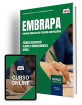 Apostila Embrapa 2024 - Técnico (Assistente Classe A) - Conhecimentos Gerais - Apostilas Opção