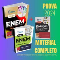 Apostila Enem 2024 - Kit Completo - Caderno de Provas - Caderno de Redação