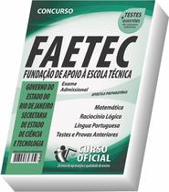 Apostila FAETEC Admissão Educação Profissional Técnica Integrada Com o Ensino Médio