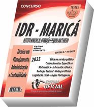 Apostila Idr Maricá - Rj - Técnico Em Planejamento, Administração E Contabilidade - CURSO OFICIAL