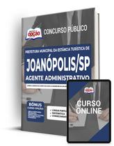 Apostila Joanópolis - SP 2022 - Agente Administrativo