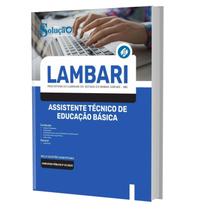 Apostila Lambari Mg - Assistente Técnico Educação Básica - Editora Solucao