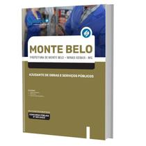Apostila Monte Belo Mg Ajudante De Obras E Serviços Público - Editora Solucao