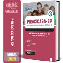 Apostila Piracicaba Sp 2024 Professor Substituto Educação