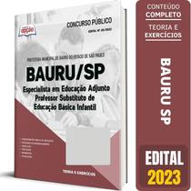 Apostila Prefeitura Bauru Sp 2023 Professor Substituto