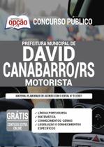 Apostila Prefeitura David Canabarro Rs - Motorista