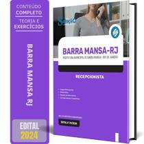 Apostila Prefeitura De Barra Mansa Rj 2024 - Recepcionista