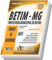Apostila Prefeitura de Betim MG Técnico de Secretaria Apostila Prefeitura de Betim MG Técnico de Secretaria