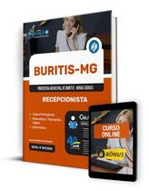 Apostila Prefeitura de Buritis - MG 2024 - Recepcionista - Editora Solução