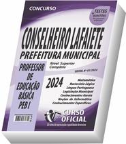 Apostila Prefeitura de Conselheiro Lafaiete - MG - Professor de Educação Básica - PEB I