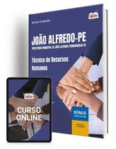 Apostila Prefeitura de João Alfredo - PE 2025 - Técnico de Recursos Humanos - Apostilas Opção