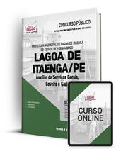 Apostila Prefeitura de Lagoa de Itaenga - PE - Auxiliar de Serviços Gerais, Coveiro e Gari - Apostilas Opção