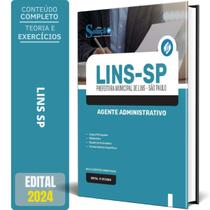 Apostila Prefeitura De Lins Sp 2024 - Agente Administrativo - Editora Solucao