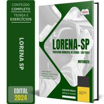 Apostila Prefeitura De Lorena Sp 2024 - Motorista