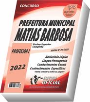 Apostila Prefeitura de Matias Barbosa - MG - Professor I - CURSO OFICIAL
