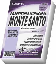 Apostila Prefeitura de Monte Santo de Minas - Auxiliar de Secretaria