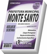 Apostila Prefeitura de Monte Santo de Minas - Auxiliar de Secretaria