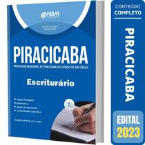 Apostila Prefeitura De Piracicaba Sp - Escriturário - Nova Concursos