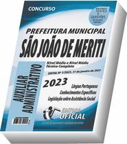 Apostila Prefeitura de São João de Meriti - Auxiliar Administrativo - CURSO OFICIAL