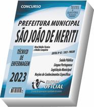 Apostila Prefeitura de São João de Meriti - RJ - Técnico de Enfermagem