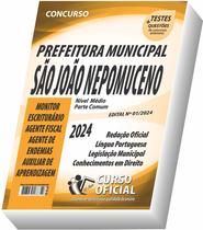 Apostila Prefeitura de São João Nepomuceno - Nível Médio - Parte Comum aos Cargos