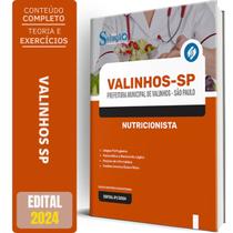 Apostila Prefeitura De Valinhos Sp 2024 - Nutricionista