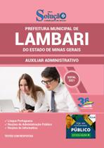 Apostila Prefeitura Lambari Mg - Auxiliar Administrativo