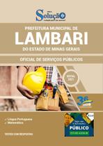 Apostila Prefeitura Lambari Mg - Oficial De Serviços Público