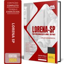 Apostila Prefeitura Lorena Sp 2024 - Auxiliar Administrativo