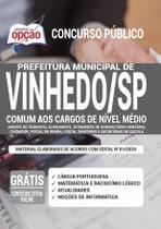 Apostila Prefeitura Vinhedo Sp - Comum Cargos Nível Médio