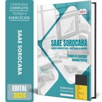 Apostila Saae Sorocaba Sp 2024 Técnico Controle - Apostilas Opção