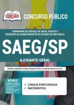 Apostila Saeg Sp - Ajudante Geral Apostila Saeg Sp - Ajudante Geral