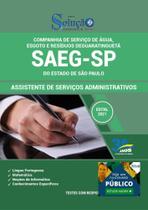 Apostila Saeg Sp - Assistente De Serviços Administrativos