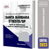 Apostila Santa Bárbara D Oeste Sp 2023 Agente Administração