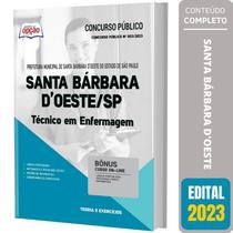 Apostila Santa Bárbara D Oeste Sp 2023 Técnico Em Enfermagem