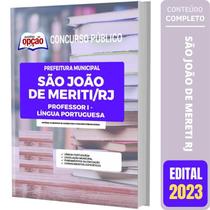 Apostila São João De Meriti Rj - Professor Língua Portuguesa - Apostilas Opção