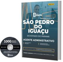 Apostila São Pedro Do Iguaçu PR Agente Administrativo Com CD