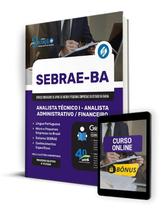 Apostila SEBRAE-BA 2024 Analista Téc I Analista Adm/Financ
