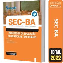 Apostila Sec Ba - Professor Educação Profissional Temporário - Editora Solucao