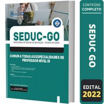 Apostila Seduc Go - Comum Especialidades De Professor 3 - Editora Solucao