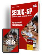 Apostila SEDUC-SP 2024 - Professores de Educação Básica I - Sistema de dos Integrantes do Quadro do Magistério