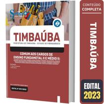 Apostila Timbaúba Pe - Comum Aos Cargos Fundamental 2 - Editora Solucao