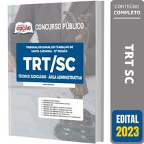 Apostila Trt Sc 2023 Técnico Judiciário Área Administrativa - Editora Solucao