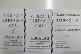 Apostilas Violão Guitarra 3 Volumes 304 PágTeorias Escalas